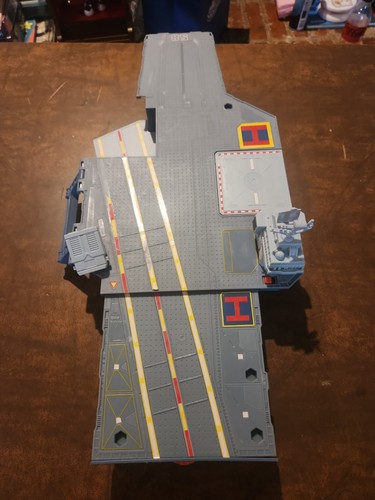 Gray aircraft carrier ship - aircraft,